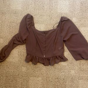 Love Tree brand,  blush blouse, size large, lightly worn